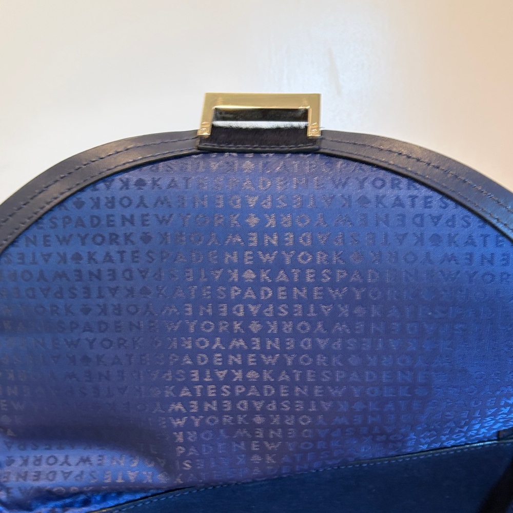 Kate Spade Suede Navy Blue Handbag - Picture 7 of 14
